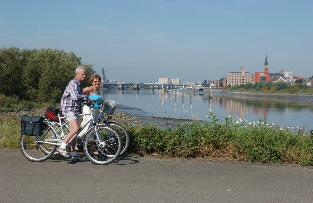 Zicht vanuit Klein Willebroek op de Rupel