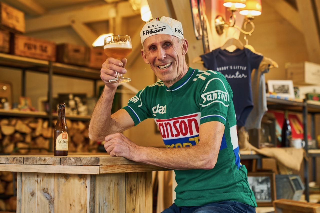 Ludo Peeters met bier