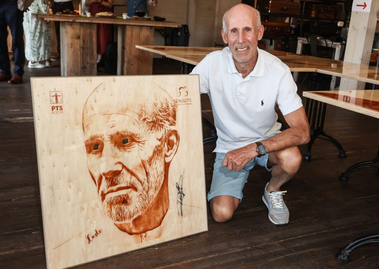 Ludo Peeters met wielericoontafel