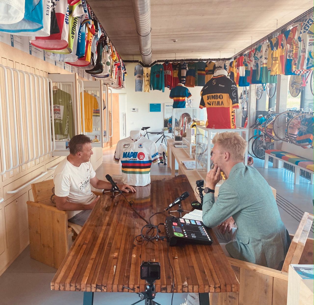 Johan Museeuw en Ruben Van Gucht