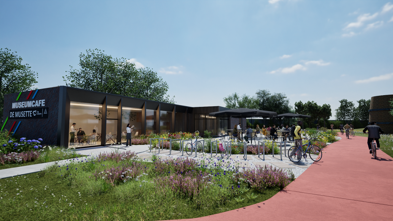 Toekomstbeeld buitenaanleg De Musette